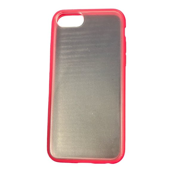 iPhone Clear & Pink Case For Apple iPhone 6/ 7 / 8G Plastic Case To Custom Decor - Picture 2 of 6